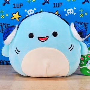 Squishmallow Sharon the Shark 7" UltraSoft Stuffed Christmas Sealife Toy Plush